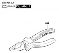 Bosch 1 600 A01 6LA --- Pliers Spare Parts